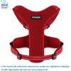imageAir Frontier Mesh Dog Harness with and Reflective Dog Leash Set Reflective Stitching and Lightweight Breathable NoPull Design Adjustable Neck and Chest Straps for Small to Large Breeds  RDW MHarness Leash Set Red Mesh