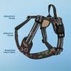 imageAir Frontier Mesh Dog Harness with and Reflective Dog Leash Set Reflective Stitching and Lightweight Breathable NoPull Design Adjustable Neck and Chest Straps for Small to Large Breeds  RDW MHarness Camo Mesh