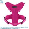 imageAir Frontier Mesh Dog Harness with and Reflective Dog Leash Set Reflective Stitching and Lightweight Breathable NoPull Design Adjustable Neck and Chest Straps for Small to Large Breeds  RDW MHarness Leash Set Fuchsia Mesh