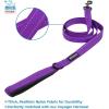 imageAir Frontier Mesh Dog Harness with and Reflective Dog Leash Set Reflective Stitching and Lightweight Breathable NoPull Design Adjustable Neck and Chest Straps for Small to Large Breeds  RDW MHarness Leash Set Purple Mesh