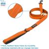 imageAir Frontier Mesh Dog Harness with and Reflective Dog Leash Set Reflective Stitching and Lightweight Breathable NoPull Design Adjustable Neck and Chest Straps for Small to Large Breeds  RDW MHarness Leash Set Orange Mesh