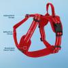 imageAir Frontier Mesh Dog Harness with and Reflective Dog Leash Set Reflective Stitching and Lightweight Breathable NoPull Design Adjustable Neck and Chest Straps for Small to Large Breeds  RDW MHarness Red Mesh