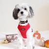 imageAir Frontier Mesh Dog Harness with and Reflective Dog Leash Set Reflective Stitching and Lightweight Breathable NoPull Design Adjustable Neck and Chest Straps for Small to Large Breeds  RDW MHarness Red Mesh