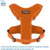 imageAir Frontier Mesh Dog Harness with and Reflective Dog Leash Set Reflective Stitching and Lightweight Breathable NoPull Design Adjustable Neck and Chest Straps for Small to Large Breeds  RDW MHarness Leash Set Orange Mesh