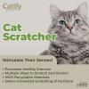 imageBest Pet Supplies Cat Scratcher Replacement Pads  Cardboard Cat Scratcher Pad Relieves Stress Supports Pet Behaviors 5 CountCatShape
