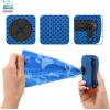 imageBest Pet Supplies Dog Poop Bag Holder Leash Attachment with 15 Bags Red Reusable Mesh Dispenser Pouch for Travel Walking Park and Outdoor Use Soft and Durable with ClipOnRoyal Blue Mesh