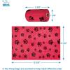 imageBest Pet Supplies Dog Poop Bag Holder Leash Attachment with 15 Bags Red Reusable Mesh Dispenser Pouch for Travel Walking Park and Outdoor Use Soft and Durable with ClipOnRed Plastic
