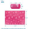 imageBest Pet Supplies Dog Poop Bag Holder Leash Attachment with 15 Bags Red Reusable Mesh Dispenser Pouch for Travel Walking Park and Outdoor Use Soft and Durable with ClipOnPink Plastic