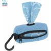 imageBest Pet Supplies Dog Poop Bag Holder Leash Attachment with 15 Bags Red Reusable Mesh Dispenser Pouch for Travel Walking Park and Outdoor Use Soft and Durable with ClipOnBaby Blue Mesh