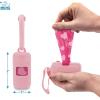 imageBest Pet Supplies Dog Poop Bag Holder Leash Attachment with 15 Bags Red Reusable Mesh Dispenser Pouch for Travel Walking Park and Outdoor Use Soft and Durable with ClipOnPink Plastic