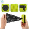 imageBest Pet Supplies Dog Poop Bag Holder Leash Attachment with 15 Bags Red Reusable Mesh Dispenser Pouch for Travel Walking Park and Outdoor Use Soft and Durable with ClipOnLime Green Mesh