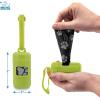 imageBest Pet Supplies Dog Poop Bag Holder Leash Attachment with 15 Bags Red Reusable Mesh Dispenser Pouch for Travel Walking Park and Outdoor Use Soft and Durable with ClipOnLime Green Plastic