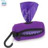 imageBest Pet Supplies Dog Poop Bag Holder Leash Attachment with 15 Bags Red Reusable Mesh Dispenser Pouch for Travel Walking Park and Outdoor Use Soft and Durable with ClipOnPurple Mesh