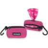 imageBest Pet Supplies Dog Poop Bag Holder Leash Attachment with 15 Bags Red Reusable Mesh Dispenser Pouch for Travel Walking Park and Outdoor Use Soft and Durable with ClipOnFuchsia Mesh