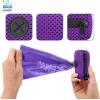 imageBest Pet Supplies Dog Poop Bag Holder Leash Attachment with 15 Bags Red Reusable Mesh Dispenser Pouch for Travel Walking Park and Outdoor Use Soft and Durable with ClipOnPurple Mesh