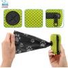 imageBest Pet Supplies Dog Poop Bag Holder Leash Attachment with 15 Bags Red Reusable Mesh Dispenser Pouch for Travel Walking Park and Outdoor Use Soft and Durable with ClipOnLime Green Mesh