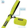 imageBest Pet Supplies Dog Poop Bag Holder Leash Attachment with 15 Bags Red Reusable Mesh Dispenser Pouch for Travel Walking Park and Outdoor Use Soft and Durable with ClipOnLime Green Mesh