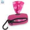 imageBest Pet Supplies Dog Poop Bag Holder Leash Attachment with 15 Bags Red Reusable Mesh Dispenser Pouch for Travel Walking Park and Outdoor Use Soft and Durable with ClipOnFuchsia Mesh