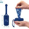 imageBest Pet Supplies Dog Poop Bag Holder Leash Attachment with 15 Bags Red Reusable Mesh Dispenser Pouch for Travel Walking Park and Outdoor Use Soft and Durable with ClipOnRoyal Blue Plastic