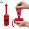 imageBest Pet Supplies Dog Poop Bag Holder Leash Attachment with 15 Bags Red Reusable Mesh Dispenser Pouch for Travel Walking Park and Outdoor Use Soft and Durable with ClipOnRed Plastic