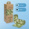 imageBest Pet Supplies Dog Poop Bags 150 Bags for Waste Refuse Cleanup Doggy Roll Replacements for Outdoor Puppy Walking and Travel Leak Proof and Tear Resistant Thick Plastic  OrangeGreen with Poop Emoji