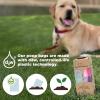imageBest Pet Supplies Dog Poop Bags 150 Bags for Waste Refuse Cleanup Doggy Roll Replacements for Outdoor Puppy Walking and Travel Leak Proof and Tear Resistant Thick Plastic  OrangeBlue Strips