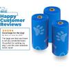 imageBest Pet Supplies Dog Poop Bags 150 Bags for Waste Refuse Cleanup Doggy Roll Replacements for Outdoor Puppy Walking and Travel Leak Proof and Tear Resistant Thick Plastic  OrangeBlue Unscented