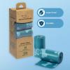 imageBest Pet Supplies Dog Poop Bags 150 Bags for Waste Refuse Cleanup Doggy Roll Replacements for Outdoor Puppy Walking and Travel Leak Proof and Tear Resistant Thick Plastic  OrangeTurquoise