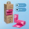 imageBest Pet Supplies Dog Poop Bags 150 Bags for Waste Refuse Cleanup Doggy Roll Replacements for Outdoor Puppy Walking and Travel Leak Proof and Tear Resistant Thick Plastic  OrangePink Heart