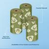 imageBest Pet Supplies Dog Poop Bags 150 Bags for Waste Refuse Cleanup Doggy Roll Replacements for Outdoor Puppy Walking and Travel Leak Proof and Tear Resistant Thick Plastic  OrangeGreen with Poop Emoji
