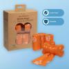 imageBest Pet Supplies Dog Poop Bags 150 Bags for Waste Refuse Cleanup Doggy Roll Replacements for Outdoor Puppy Walking and Travel Leak Proof and Tear Resistant Thick Plastic  OrangeOrange