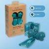 imageBest Pet Supplies Dog Poop Bags 150 Bags for Waste Refuse Cleanup Doggy Roll Replacements for Outdoor Puppy Walking and Travel Leak Proof and Tear Resistant Thick Plastic  OrangeTurquoise
