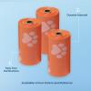 imageBest Pet Supplies Dog Poop Bags 150 Bags for Waste Refuse Cleanup Doggy Roll Replacements for Outdoor Puppy Walking and Travel Leak Proof and Tear Resistant Thick Plastic  OrangeOrange
