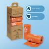 imageBest Pet Supplies Dog Poop Bags 150 Bags for Waste Refuse Cleanup Doggy Roll Replacements for Outdoor Puppy Walking and Travel Leak Proof and Tear Resistant Thick Plastic  OrangeOrange