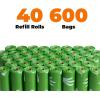 imageBest Pet Supplies Dog Poop Bags 150 Bags for Waste Refuse Cleanup Doggy Roll Replacements for Outdoor Puppy Walking and Travel Leak Proof and Tear Resistant Thick Plastic  OrangeGRS Green