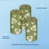 imageBest Pet Supplies Dog Poop Bags 150 Bags for Waste Refuse Cleanup Doggy Roll Replacements for Outdoor Puppy Walking and Travel Leak Proof and Tear Resistant Thick Plastic  OrangeGreen with Poop Emoji