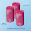 imageBest Pet Supplies Dog Poop Bags 150 Bags for Waste Refuse Cleanup Doggy Roll Replacements for Outdoor Puppy Walking and Travel Leak Proof and Tear Resistant Thick Plastic  OrangePink Heart