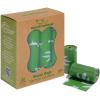 imageBest Pet Supplies Dog Poop Bags 150 Bags for Waste Refuse Cleanup Doggy Roll Replacements for Outdoor Puppy Walking and Travel Leak Proof and Tear Resistant Thick Plastic  OrangeGRS Green Unscented