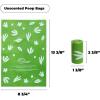 imageBest Pet Supplies Dog Poop Bags 150 Bags for Waste Refuse Cleanup Doggy Roll Replacements for Outdoor Puppy Walking and Travel Leak Proof and Tear Resistant Thick Plastic  OrangeGRS Green Unscented