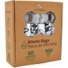 imageBest Pet Supplies Dog Poop Bags 150 Bags for Waste Refuse Cleanup Doggy Roll Replacements for Outdoor Puppy Walking and Travel Leak Proof and Tear Resistant Thick Plastic  OrangeWhite