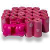 imageBest Pet Supplies Dog Poop Bags 150 Bags for Waste Refuse Cleanup Doggy Roll Replacements for Outdoor Puppy Walking and Travel Leak Proof and Tear Resistant Thick Plastic  OrangePink Heart