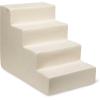 imageBest Pet Supplies Dog Stairs ampamp Steps  Foam Steps for Small Dogs ampamp Cats NonSlip Indoor Balanced Pet Step Support Dog Ramp No Assembly Brown Lattice Print Foldable 3Step 165inch HeightIvory