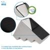 imageBest Pet Supplies Dog Stairs ampamp Steps  Foam Steps for Small Dogs ampamp Cats NonSlip Indoor Balanced Pet Step Support Dog Ramp No Assembly Brown Lattice Print Foldable 3Step 165inch HeightSand
