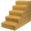 imageBest Pet Supplies Dog Stairs ampamp Steps  Foam Steps for Small Dogs ampamp Cats NonSlip Indoor Balanced Pet Step Support Dog Ramp No Assembly Brown Lattice Print Foldable 3Step 165inch HeightMustard