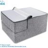 imageBest Pet Supplies Foldable Pet Stairs Cover for Foam Dog Ramps Replacement Slip with NonSlip Step Surface Plush and Soft Fabric Provides Paw Traction and Stability  Gray Linen 2StepGray Linen