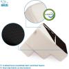imageBest Pet Supplies Foldable Pet Stairs Cover for Foam Dog Ramps Replacement Slip with NonSlip Step Surface Plush and Soft Fabric Provides Paw Traction and Stability  Gray Linen 2StepIvory