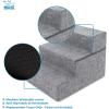 imageBest Pet Supplies Foldable Pet Stairs Cover for Foam Dog Ramps Replacement Slip with NonSlip Step Surface Plush and Soft Fabric Provides Paw Traction and Stability  Gray Linen 2StepGray Linen