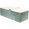 imageBest Pet Supplies Foldable Pet Stairs Cover for Foam Dog Ramps Replacement Slip with NonSlip Step Surface Plush and Soft Fabric Provides Paw Traction and Stability  Gray Linen 2StepPale Teal