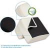 imageBest Pet Supplies Foldable Pet Stairs Cover for Foam Dog Ramps Replacement Slip with NonSlip Step Surface Plush and Soft Fabric Provides Paw Traction and Stability  Gray Linen 2StepIvory