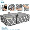 imageBest Pet Supplies Foldable Pet Stairs Cover for Foam Dog Ramps Replacement Slip with NonSlip Step Surface Plush and Soft Fabric Provides Paw Traction and Stability  Gray Linen 2StepGray Lattice Print